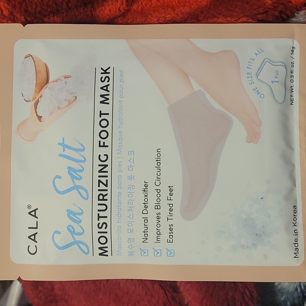 Sea salt foot mask